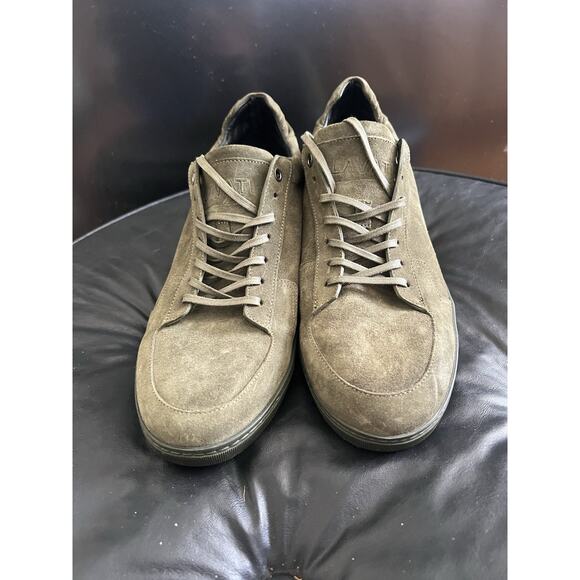 Lavati Boots Green Italian Leather Sneakers Size 44
